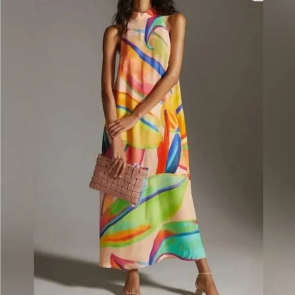 Farm Rio Halter Maxi Dress size XS - Picture 1 of 8